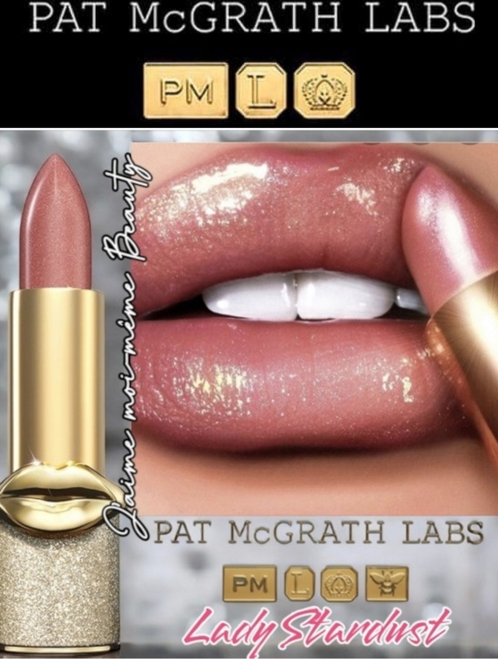 Pat Mcgrath Lady Stardust Blitztrance Lipstick - Shimmering Cool Light Pink